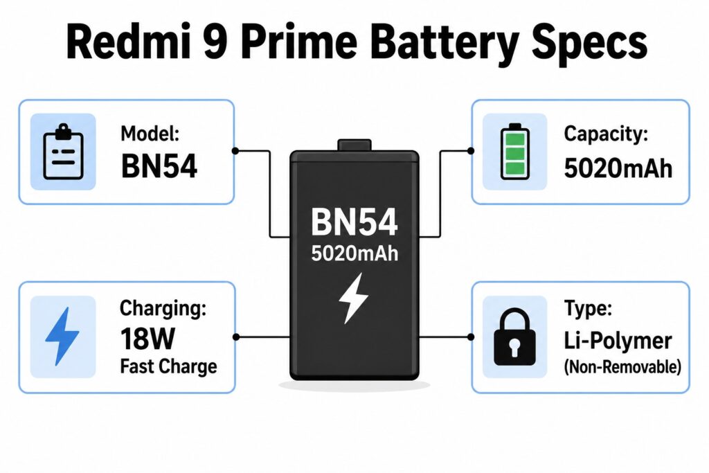 Redmi 9 Prime Battery Model Name