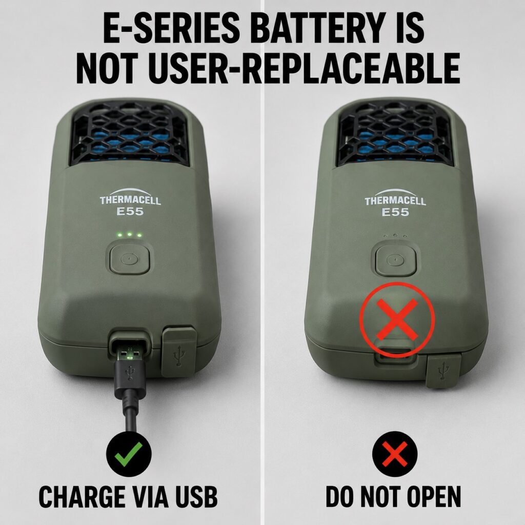 Replace Battery in Thermacell Mosquito Repeller
