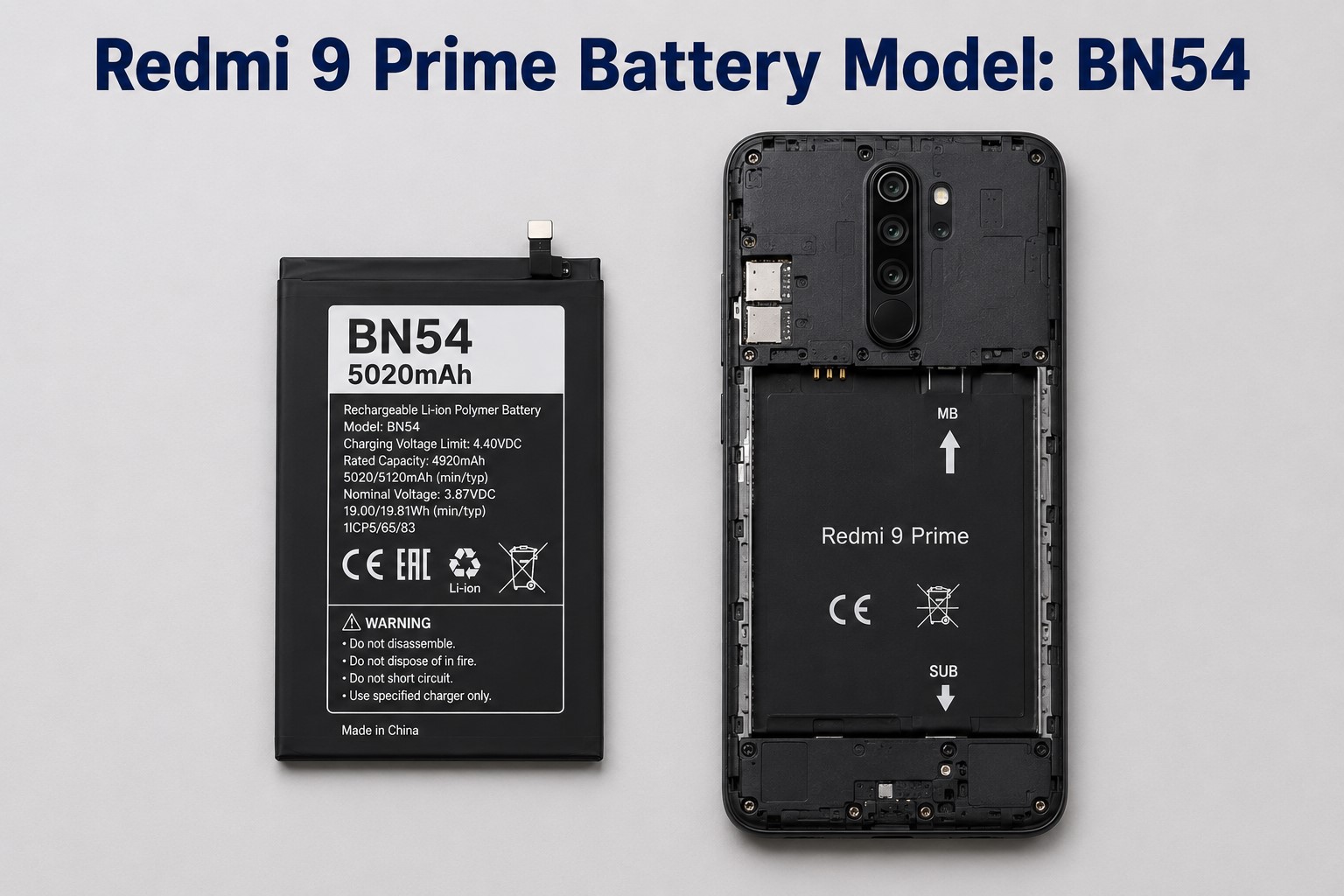 Redmi 9 Prime Battery Model Name